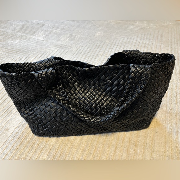 FALOR - Woven Italian Leather Tote - Picture 2 of 11